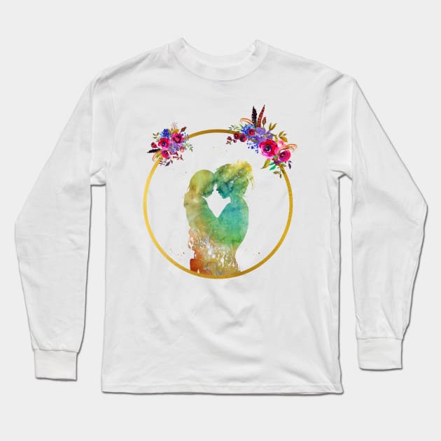 Mother and daughter Long Sleeve T-Shirt by erzebeth